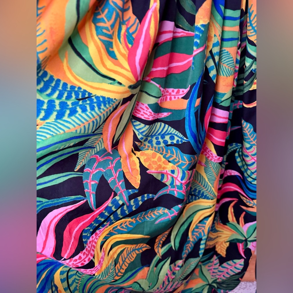 🌺Live 4 Truth🌺Colorful Maxi Dress with Ruffles - Picture 4 of 6